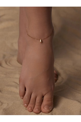 Marıola Gümüş 925 Damla Altın Kaplama Bileklik 411134683 Beyaz