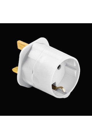 İngiliz Erkek Fişli Seyahat Adaptörü Ingiltere Arabistan Umre Hac Fişi Çevirici Priz Dönüştürücü