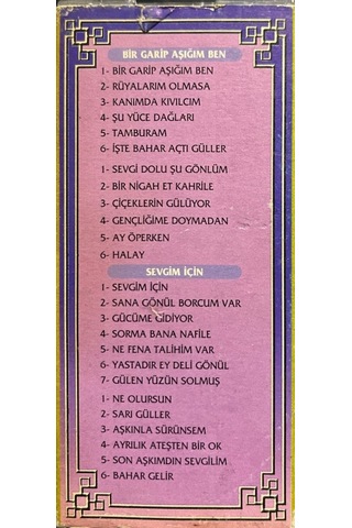 Plak Değildir Kaset Tir Kaset Ayşegül Durukan 38 Eser 3 Kaset B