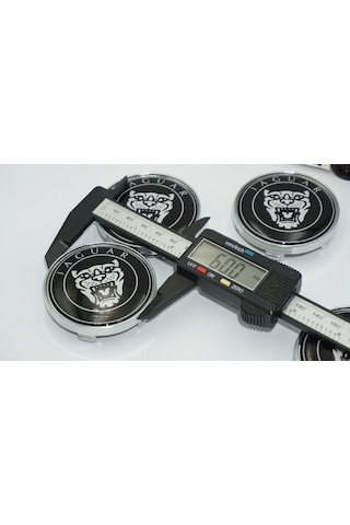 Dk Tuning Jaguar Panter Siyah Jant Göbeği Kapak Seti 60mm