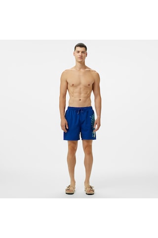Unıted4 Classic Erkek Lacivert Deniz Şortu Düz Nerf Lacivert