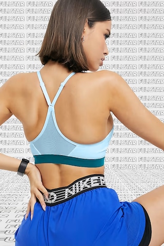 Nike Bra İndy Light Support Sports Kadın Sporcu Sütyeni Mavi Bra Büstiyer Mavi