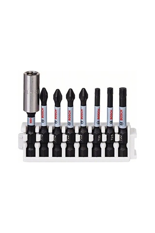 8 Parçalı Tornavida Ucu Seti Control Pz Ph Uçlar - Uzunluk 50 Mm Evrensel Tutucu Pick And Click Darbeli Matkap Aksesu