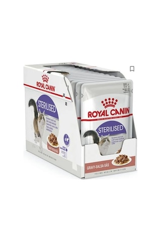 Royal Canin Gravy Pouch Sterilised Kısırlaştırılmış Yetişkin Kedi Yaş Maması 12 x 85 G
