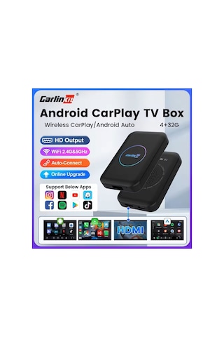 Carlinkit Tbox Lıte S 4gb Ram 32gb Rom Kablosuz Carplay & Android Auto Youtube Netflix Video Oynatma Diğer