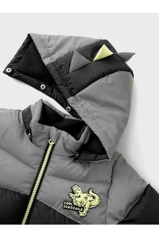 Name It Nmmmorten Dino Detail Erkek Çocuk Mont Siyah