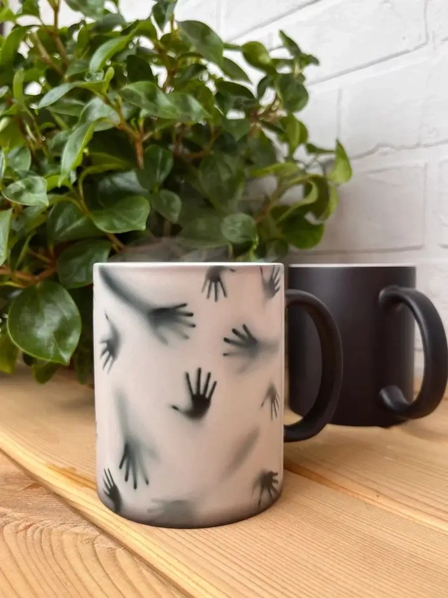 Cup-cup Yılbaşı Hediyesi İçin Bukalemun Baskılı Kupa 330ml 98870288 Siyah