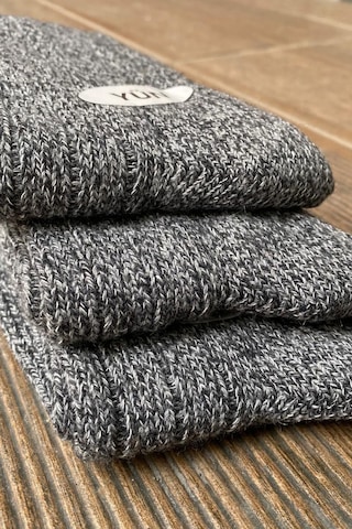 Erkek Örme Yün Çorap 12 Adet Siyah