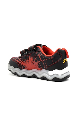 Lumberjack Mambo 4pr Spıderman Işıklı Çocuk Spor Ayakkabı Siyah Siyah