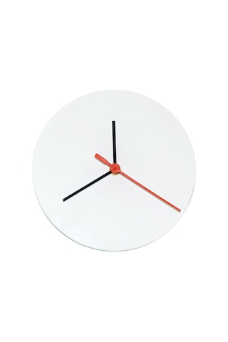 Sublimasyon Yuvarlak Cam Saat 18 Cm Çok Renkli