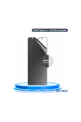 Xperia 5 Uyumlu Ön Yüzey Hayalet Privacy Hidrojel Ekran Koruyucu 63361805