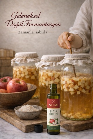 Elma Sirkesi Geleneksel Fermantasyon Katkısız 250 Ml