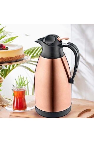 Oms 3281 Paslanmaz 2.5 Litre Çelik Termos Bakır