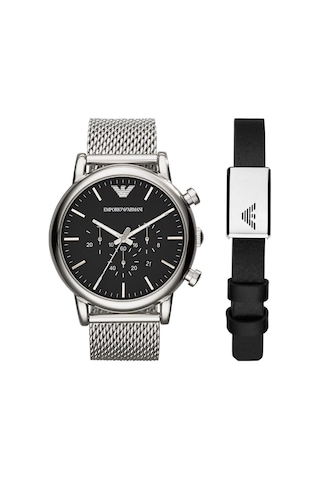 Emporio Armani AR80062SET Erkek Kol Saati ve Bileklik Seti