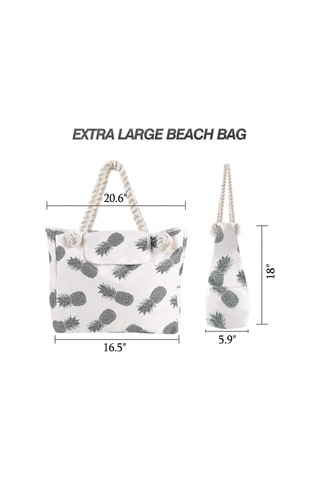 Büyük Su Geçirmez Tuval Plaj Çantası Tote Diğer