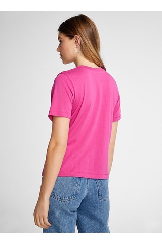 Kadın Bisiklet Yaka Tshirt Spr24tsk46 Pembe