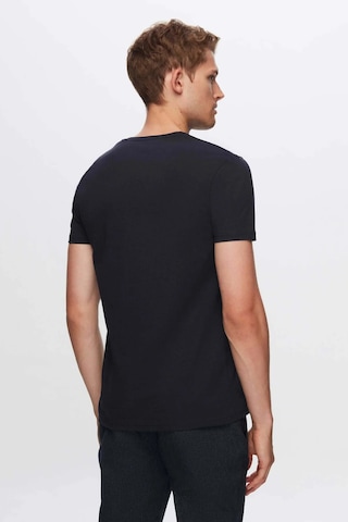 Twn Slim Fit Lacivert Düz Kabartma Baskılı T-shirt 4ec148551753m Lacivert