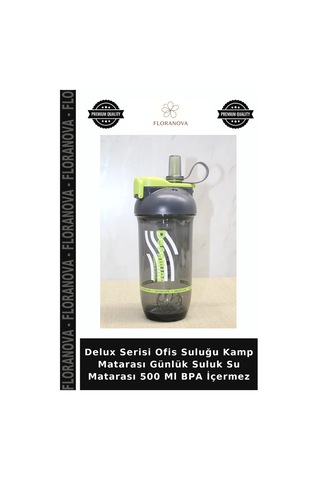 Delux Serisi Ofis Suluğu Kamp Matarası Günlük Suluk Su Matarası 500 Ml Bpa İçermez Çok Renkli