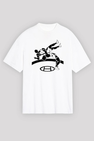 Adrift Güreş Beyaz Unisex Oversize Tişört T-shirt Beyaz