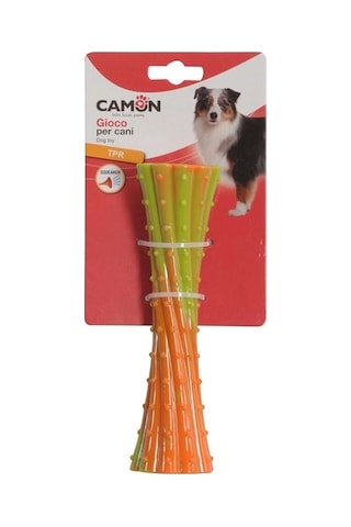 Camon Tpr Gıcırtılı Sopa Köpek Oyuncağı: Diş Masaj Etkili Hafif Ve Dayanıklı 18 Cm