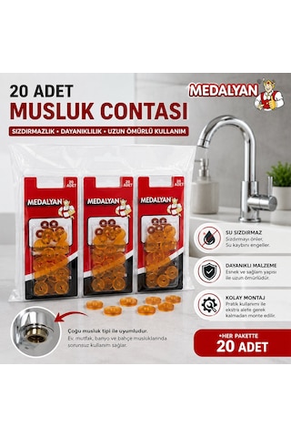 Medalyan Dl-53 Musluk Contası - 20'li Paket- 12'li Paket Diğer