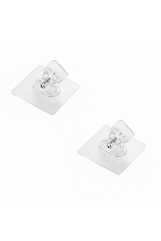 Microcase Kendinden Yapışkanlı Ayarlanabilir Banyo Duş Başlığı Tutucu Askı Aparatı 2 Adet Al5366 Şeffaf