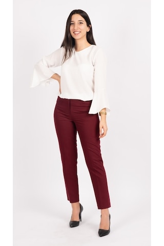Soralline Bayan Bordo Pantolon Bilekte 1683 Bordo