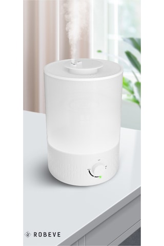 Robeve Rbh-02 Ultrasonik Hava Nemlendirici 4 Litre Buhar Makinesi Ve Aroma Difüzörü Otomatik Kapanma Özelliği