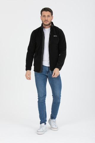 Fermuarlı Garnili Polar Black Siyah Fermuarlı Garnili Polar Black Siyah