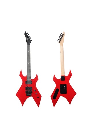 Maxword Gt-line-rd Profesyonel Warlock Kasa Hh Elektro Gitar Seti Kırmızı