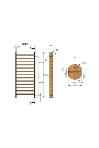 İsveç Tırmanma Duvarı - Jimnastik Egzersiz Merdiveni – Örgülü Halat Çok Renkli