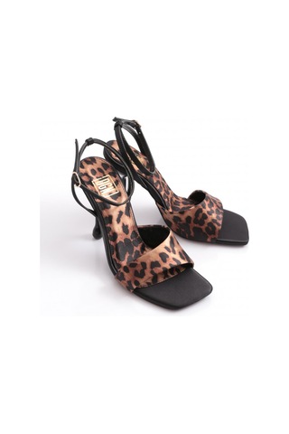 Dgn 9002 Kadin Topuklu Ayakkabi Leopar