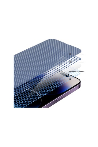 Apple Uyumlu iPhone 14 Pro Youngkit Antistatik Ve Antidust Kolay Uygulama Aparatlı Cam Ekran Koruyucu