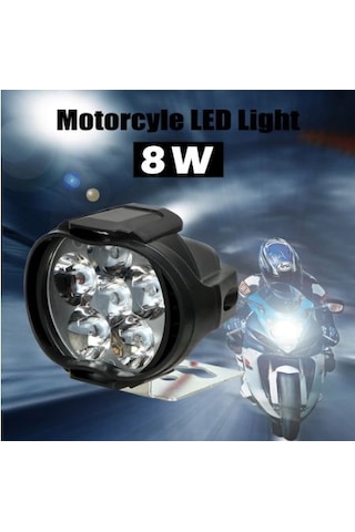 Evrensel 2 Adet Motosiklet Far Scooter Sis Spot Işık Led
