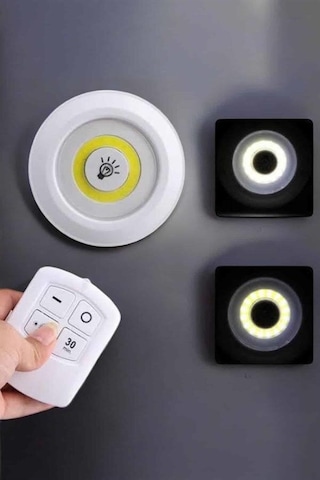 Mutfak Dolap Altı Işığı Uzaktan Kumandalı Yapışkanlı Kablosuz Pilli 79852413