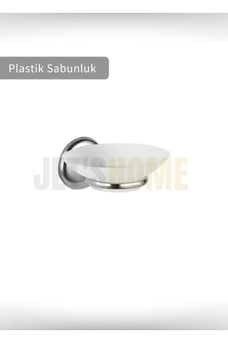 Jet's Home Sabunluk Paslanmaz Katı Sabun Tutucu Sabun Düzenleyici Plastik Krom Krom