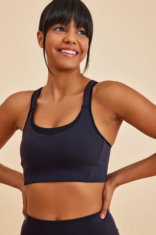 Sportive Siyah Light Touch Toparlayıcı Etkili Sporcu Sütyeni siyah