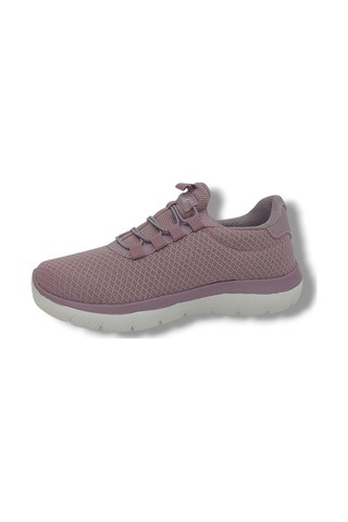 Zerhan Bewıld 434 Kadın Pudra Çorap Model File Hafif Taban Loafer Spor Ayakkabı Pudra