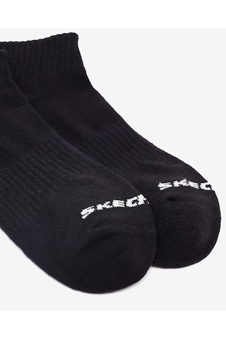 Skechers 3'lü Unisex Quarter Crew Çorap Unisex Siyah S601101-001 Siyah