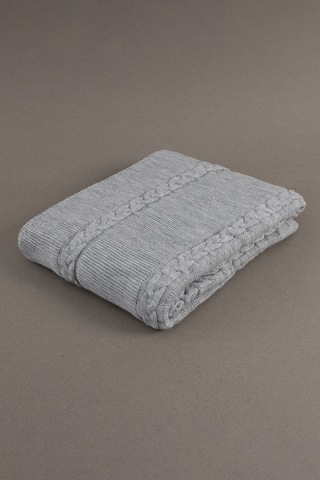 Trenza Gri Tv Battaniyesi 130x170 15032 Gri