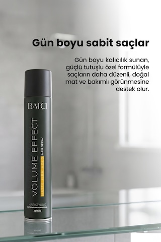 Batçı Hair Atelier olume Effect Matte Firm Hold Saç Spreyi 400 ML