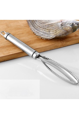 Lexroo Balık Pulu Çıkarıcı, Paslanmaz Çelik, Ergonomik Saplı