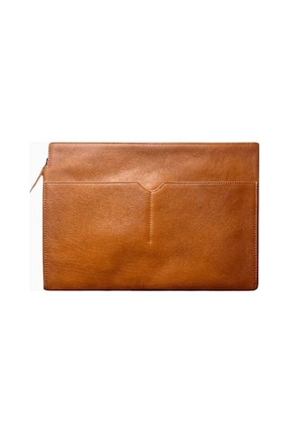 Ryoko Kyoto Folio 13" Deri Laptop Ve Günlük Evrak Kılıfı Evrak Çantası Kahverengi