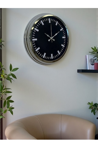Elegance 40 Cm Metal Dekoratif Duvar Saati Çok Renkli