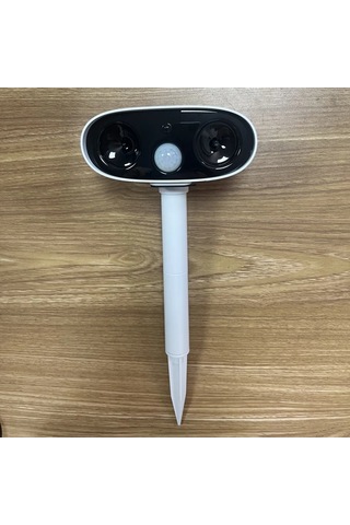 Xuweiwei 2024 Beyaz Yeni Yükseltilmis Ses Dalgasi Hayvan Kovucu Günesli Acik Hava Hareket Algilama Cihazi