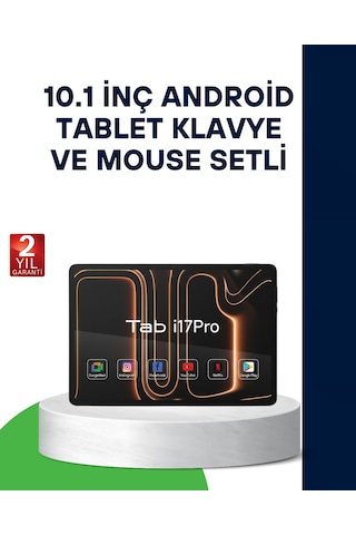10.1 İnç Android Tablet Klavye Ve Mouse Setli 5g Destekli Diğer