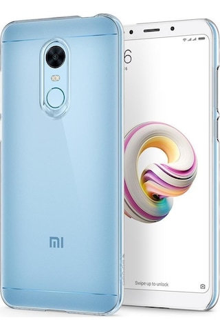 Spigen Redmi 5 Plus İle Uyumlu Kılıf Thin Fit Crystal Crystal Clear