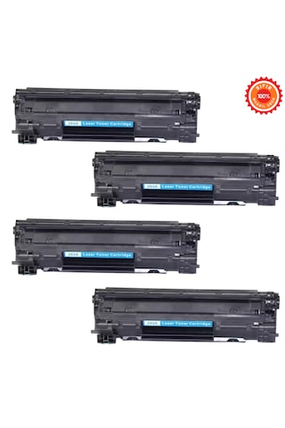 283a Uyumlu Toner Çipli 4 Lü Set Hp Laserjet Uyumlu Cf283a Cf283x Cf284a Cf285a