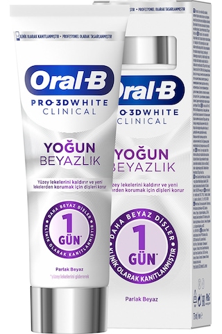 Oral-B Pro 3D White Clinical Yoğun Beyazlık Diş Macunu 75 ML