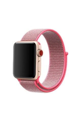 Apple Watch 40mm Uyumlu Krd-03 Hasır Kordon - Pembe